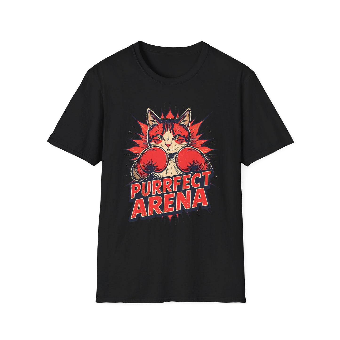 Boxing Cat "Purrfect Arena" T-Shirt