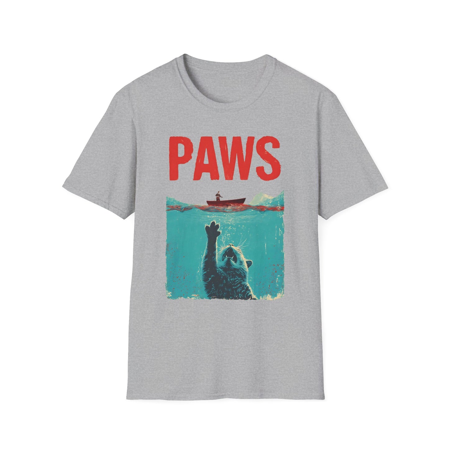 PAWS Funny Cat Parody T-Shirt