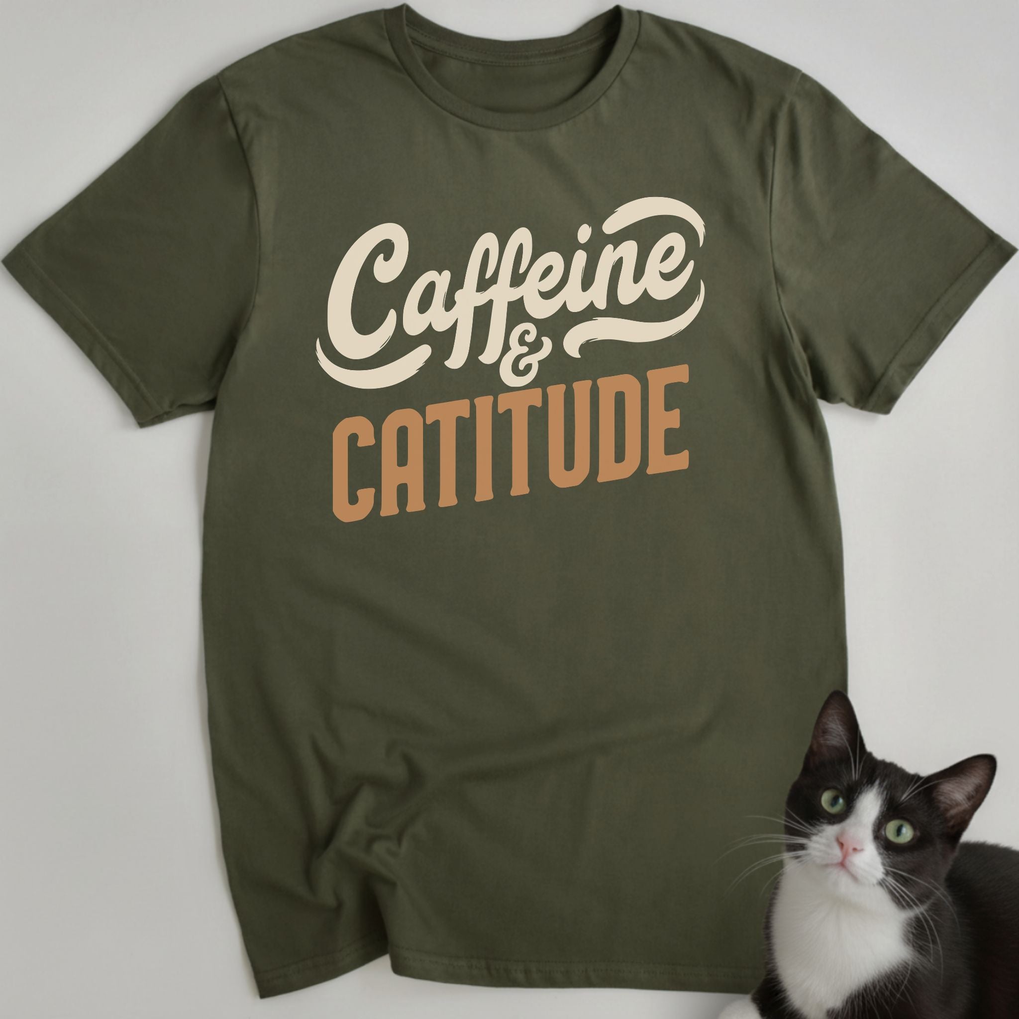 Caffeine & Catitude T-Shirt