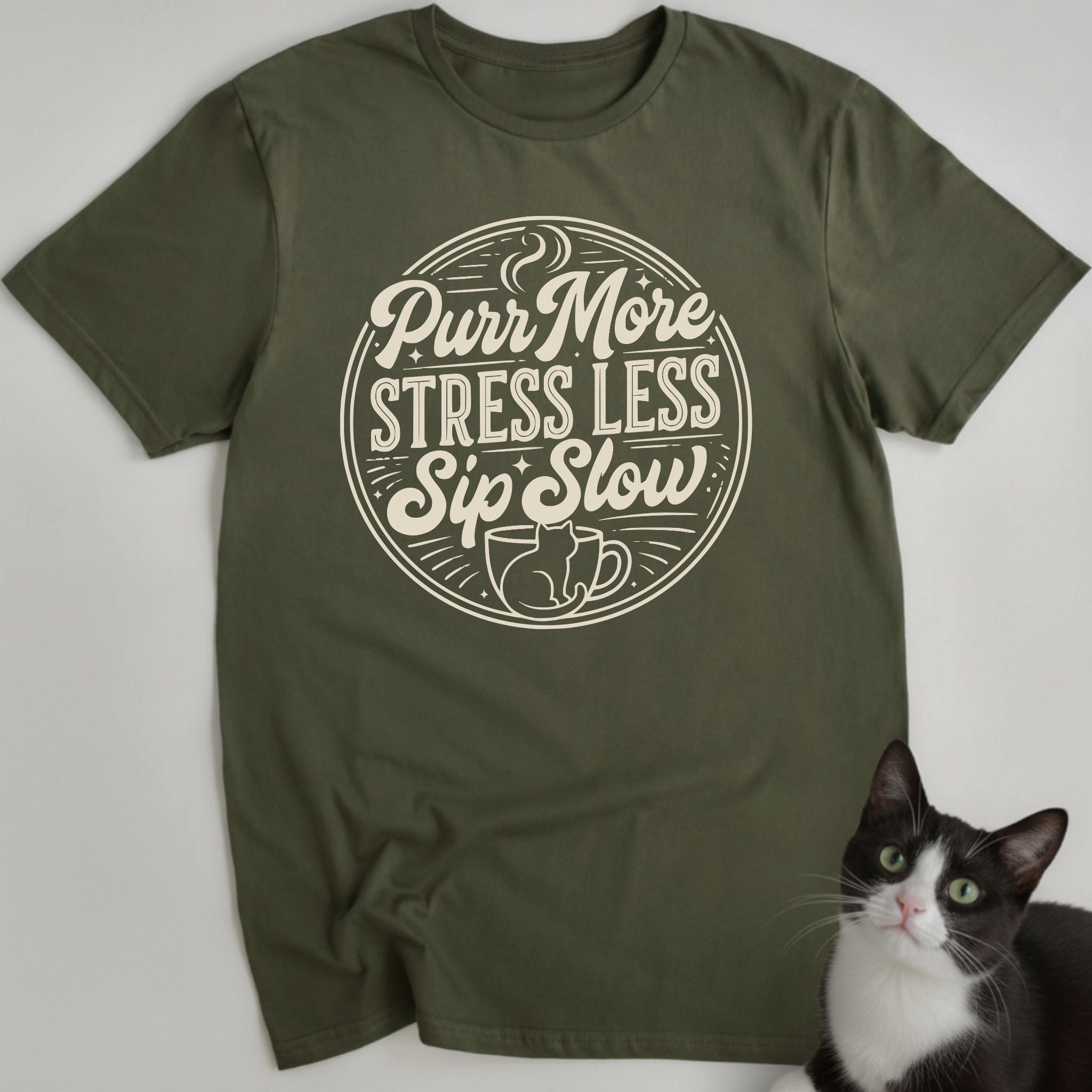 Purr More Stress Less T-Shirt