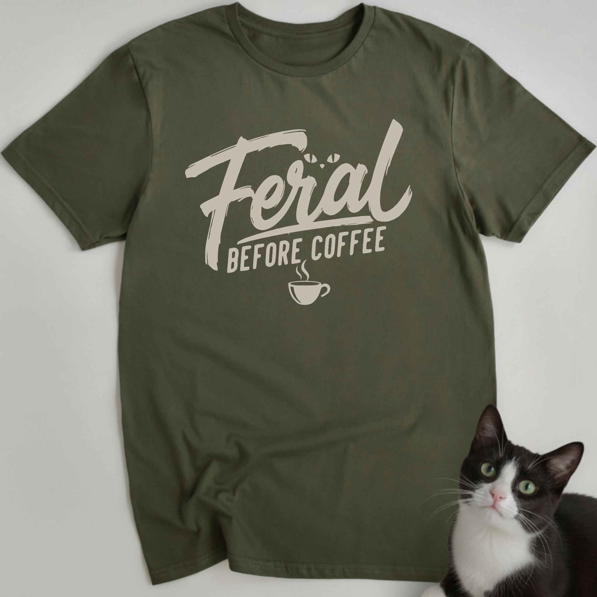 Feral Before Coffee T-Shirt