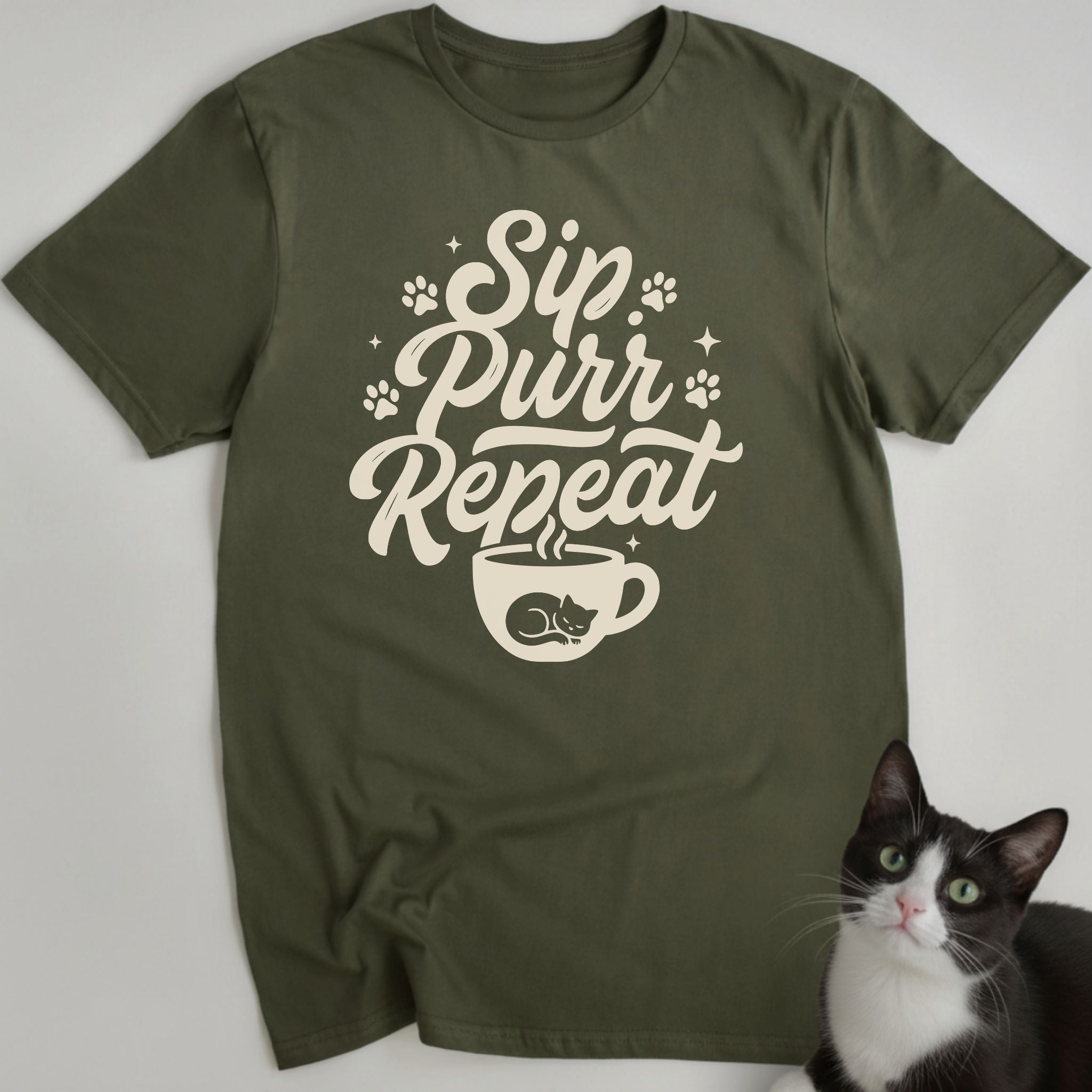 Sip. Purr. Repeat. T-Shirt
