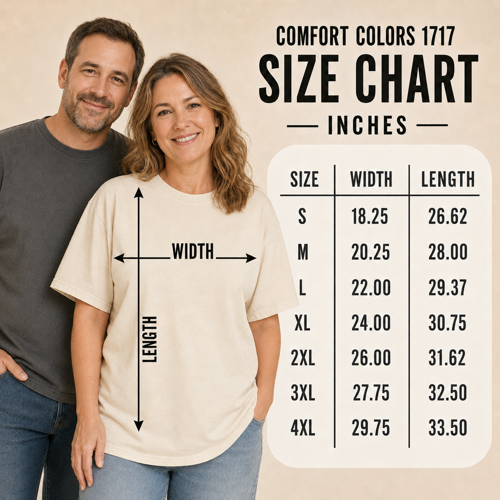T-Shirts size guide